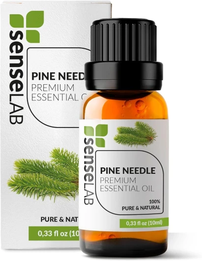 Huile essentielle d'aiguilles de pin - Huile de pin naturelle 100% pure de qualité thérapeutique pour diffuseur d'aromathérapie et humidificateur - Un air frais et boisé (10 ml) Aiguille de pin 10ml