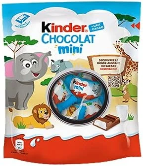 Chocolat Mini - Mini Barres chocolatées fourrées au lait 120g - Le paquet de 120g.