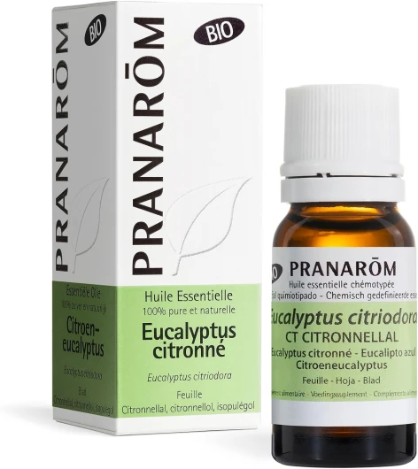 PRANARÔM - Eucalyptus Citronné Bio - Huile Essentielle Chémotypée - Articulations Et Muscles - 100% Pure Et Naturelle - HECT - 10 ml 10 ml (Lot de 1)