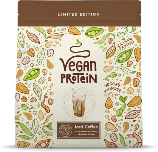 LIMITED EDITION Vegan Proteine en Poudre [600g] - Café Crème - 18g Protein - Pois, Riz & Tournesol - Pre/Post Workout Proteines Musculation - Protéine Powder - Shake de Protéines - Alpha Foods Café Crème 600g