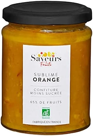 Saveurs & Fruits - Confiture D'Orange Moins Sucrée 65% De Fruits 310G