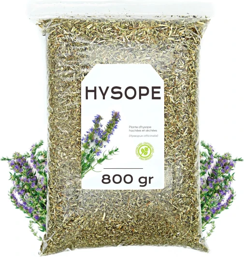 Hysope Tisane 800 gr - Hysope Herb - Hysope Feuilles Coupées Thé - Propriétés Naturelles et de Santé - Infusion de Plantes (800 gr)