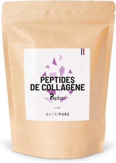 Peptides de Collagène Peptan - Complément Alimentaire Sport - Collagène, Acides Aminés, Protéine - Produit Breveté - Sans OGM ni Additifs - Sachet de 310g - 1 Mois - Made in France - Nutripure Neutre Sachet 310G (1 mois)