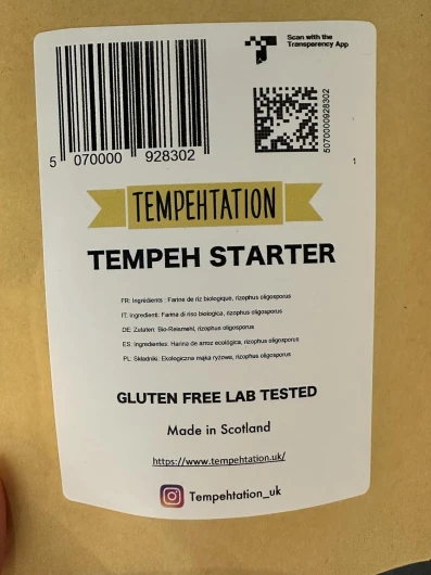 Tempeh starter 70 grams