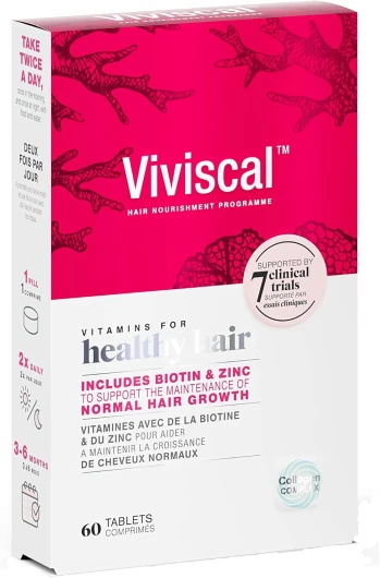 Compléments Alimentaires pour Cheveux, Favorise la Pousse & la Santé des Cheveux, 100% d'Ingrédients Naturels, avec Complexe de Protéines AminoMar C/Biotine/Zinc, 60 Gélules (1 Mois) 60 unité (Lot de 1)