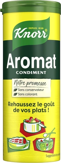 Assaisonnement en Poudre Aromat Condiment Pour Réhaussez le Goût de vos Plats 70g 1 70 g (Lot de 1)