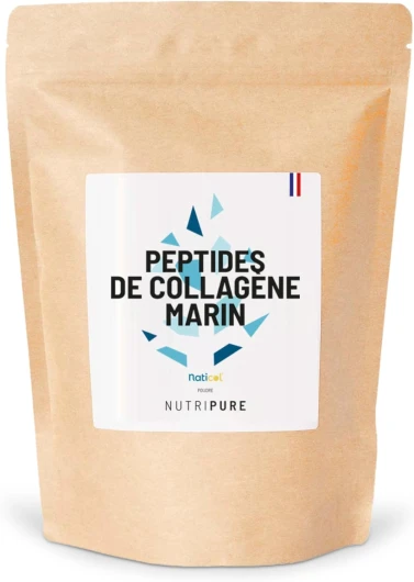 Collagène Marin Sauvage - Goût Neutre - Complément Alimentaire Articulations, Soin des Cheveux, Ongles & Peau - Collagène Marin Hydrolisé - Sachet de 310g - 1 Mois - Fabriqué in France Neutre 310 g (Lot de 1)