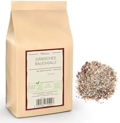 200g de sel fumé danois sans additifs - sel danois fumé à froid sur bois de hêtre