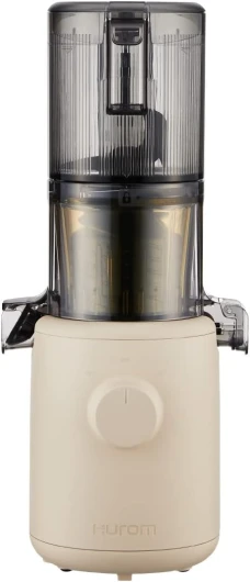 Extracteur de jus - Extracteur à Jus de Fruits et Legumes - H310A - Presse à Froid - Moteur silencieux - Facile à nettoyer - Design compact - 220ml - 100 Watt - Sans BPA (Beige)