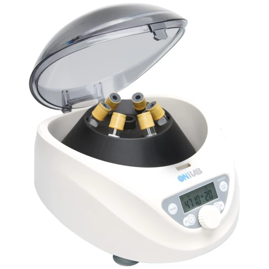 Centrifugeuse de table de laboratoire PRP 6 x 15 mL/10 mL/7 ml/1,5-5 ml, 300-5000 tr/min (max - 2600 xg RCF), minuteur de centrifugeuse numérique LCD de bureau 30 sec-99 min, deux programmes de