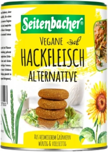 Seitenbacher de viande hachée végétalienne de remplacement de viande hachée en noyau vert végétarien I 1x 400g