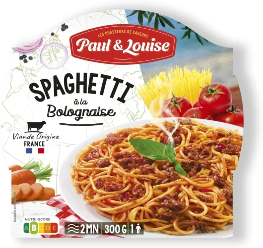 Paul & Louise Spaghetti bolognaise 300g - Prêt en 2 min - 100 % viande origine France 300.00 g (Lot de 1)