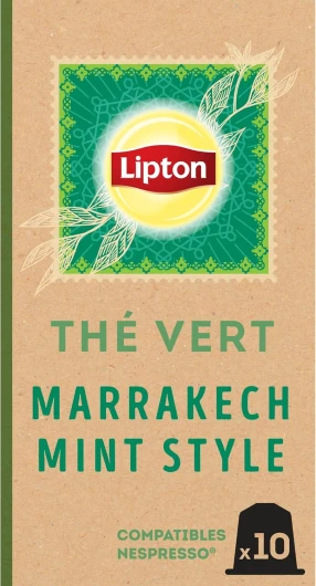 Thé Vert Marrakech Mint, 10 Capsules Compatibles Nespresso, Antioxydant et Parfumé, Menthe Fraîche et Délicate, Label Rainforest Alliance, x10 Capsules Marrakech Mint 10 Unité (Lot de 1)