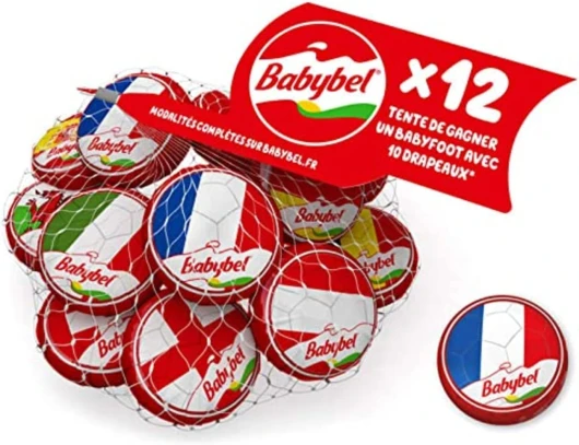 Babybel Fromage en portions Mini Babybel 12 portions 264g - Le filet de 12, 264g