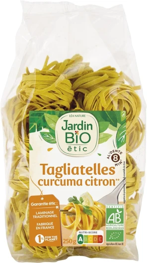 Jardin BiO étic - Tagliatelles Curcuma Citron