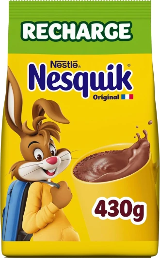 Nesquik - Chocolat en Poudre, Eco-Recharge - 430g (L'emballage peut varier)