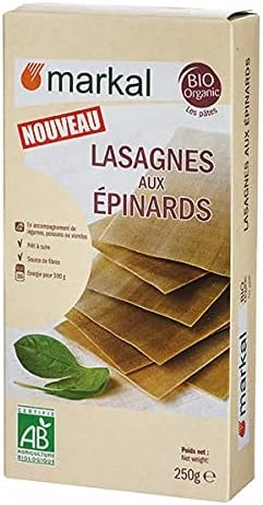 Markal - Lasagnes Aux Épinards 250G - Vendu par unité