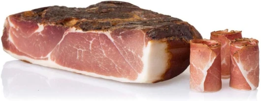 Speck fumé Salumi Pasini® - Moitié 1kg de charcuterie - Jambon cru typique de la région de Trentin-Tyrol