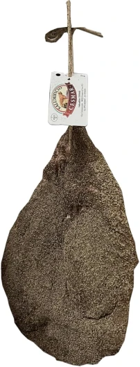 La véritable Guanciale 1 kg GOURMET séchée au poivre, fabriquée en Italie (protégée par la couenne)