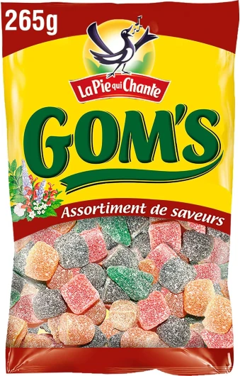 La Pie qui Chante Assortiment de Saveurs Gom's, 265g