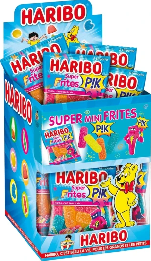 Bonbon Gélifié Super Mini Frites Pik 40 g x 30 Sachets