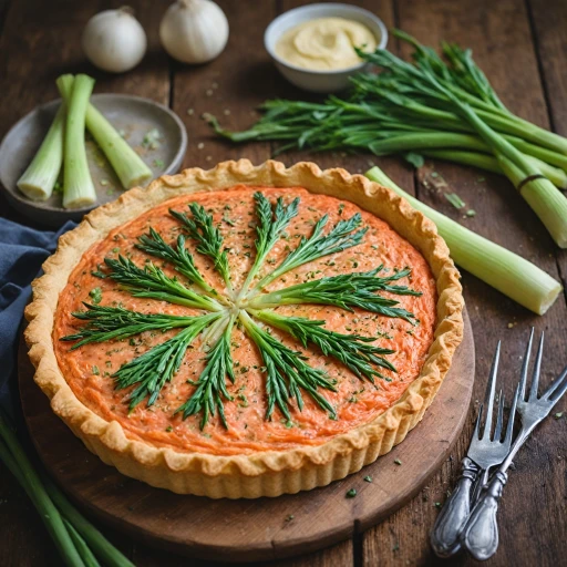 Appréciez la tarte aux poireaux et saumon tout en surveillant vos calories