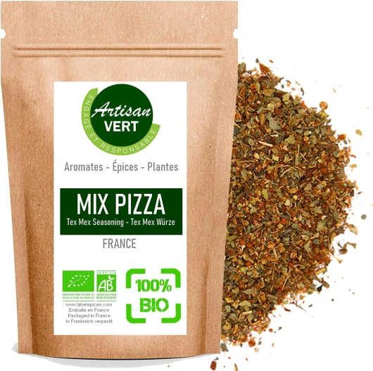 Epice Italienne pour Pizza Spaghetti Antipasti mélange Italien BIO - L'Artisan du Vert (100g)