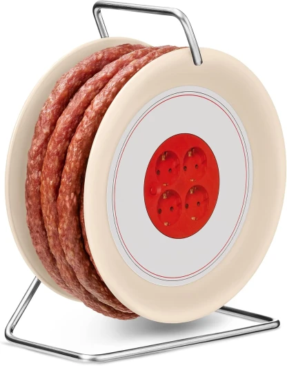 WURSTBARON® Tambour à saucisses, 3,5 m de délicieuses saucisses de style Cracovie, haute qualité et goût fumé, cadeau amusant pour elle et lui, 240 g