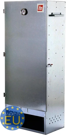 ITA Fumoir 7003 111x29x47 cm - Armoire de fumage premium avec thermomètre et accessoires - Métal galvanisé, Résistant à la corrosion, Durable - Fumoir pour viande, poisson, fromage