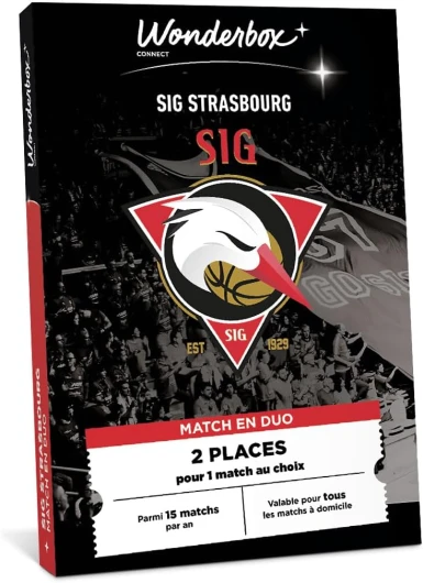 Sig Strasbourg - Match en Duo - Coffret Cadeau - Ticketbox - Idée Cadeau Divertissement