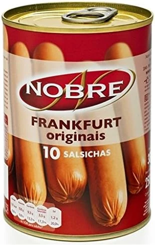 Nobre - Saucisses 350G Net/200G Net Egouté