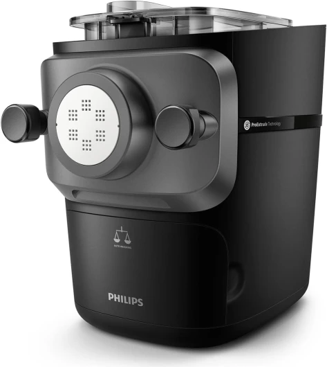 Philips Machine À Pâtes Series 7000 - Technologie ProExtrude, Pesée Automatique, Entièrement Automatique, 8 Disques De Mise En Forme, Noir (HR2665/93)