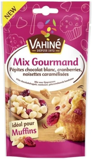 Générique Mélange Gourmand Vahiné pour Muffins - Idéal pour Pâtisseries - 100g Pépites Chocolat Incluses - Facile à Utiliser - Préparation Gâteau - Le Lot De 3