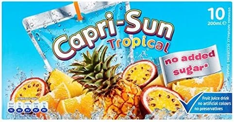 Capri Sun Sucre tropical sans ajout 10 x 200 ml