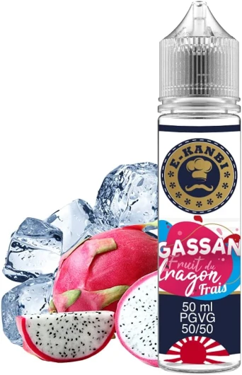 E-liquide e-saveur e-kanbi Fruit du Dragon Frais fabriqué en france Gassan