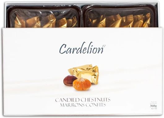 Marrons glacés Cardelion (360 Gram 12.6 oz, 20 Pieces)