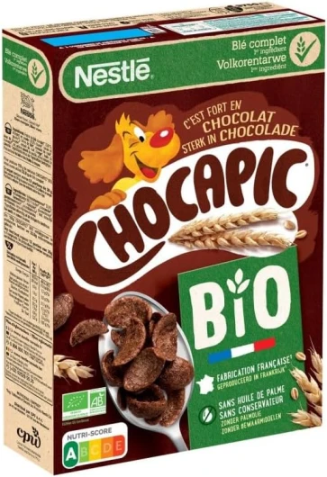 CHOCAPIC - Céréales Bio croustillantes et savoureuses 375G, pour un petit déjeuner sain et équilibré - - Lot De 3 - Vendu Par Lot