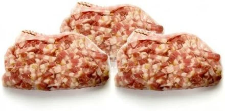 Lot de 3 Lardons fumés sous vide soit env 840g