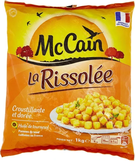 La rissolée - Pommes rissolées 1kg - Surgelé