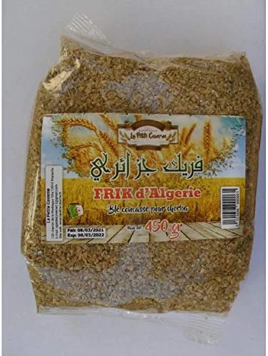 PE-DF-057 - Frik Bio Vert / Freekeh Blé Concassé Chorba / Hrira Algerie 450g