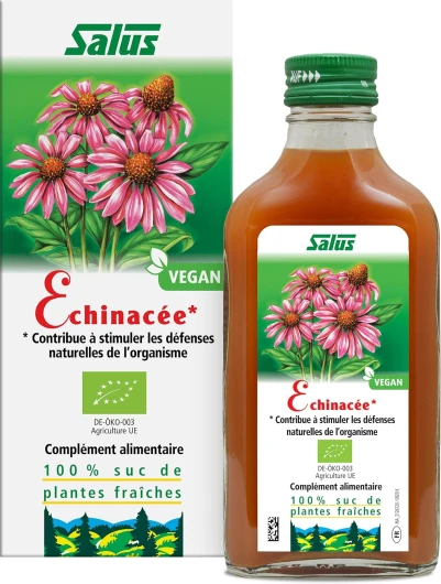 Échinacée BIO – Complément Alimentaire à Base de Echinacée BIO – Contribue à Stimuler le Défenses Immunitaires et les Voies Respiratoires – Végan – 200 ml