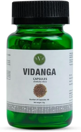 Vidanga en gélules (60 gélules) - Soutien digestif végétal - Complément alimentaire végétalien à l'extrait d'Embelia Ribes - Soutien ayurvédique pour la santé digestive