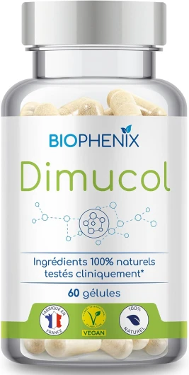 Dimucol 60 gélules - Complément alimentaire 100% naturel testé cliniquement - Oleuropéine - Régule le cholestérol