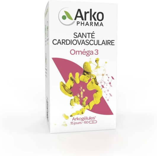 Arkogélules® Oméga 3 - Actifs d'origine marine pour un bon fonctionnement cardiovasculaire - 180 capsules