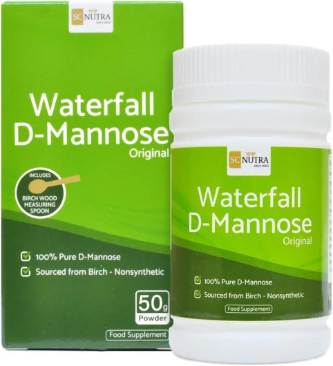 Waterfall D-Mannose Poudre - 50g - D-Mannose pur & provenant de bouleau - SC Nutra (Sweet Cures)