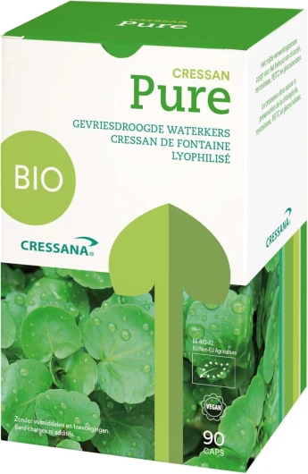 Cressana CressanPure - 60 Capsules - Détox Bio et Soutien Immunitaire - Favorise le Nettoyage Naturel, Augmente l'Énergie et la Vitalité, Vegan et Sans Produits Chimiques