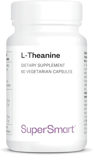 L-Theanine - Aide à Favoriser un Etat de Relaxation Sans Somnolence - Contribue à Améliorer l'Attention et la Concentration - L-Théanine brevetée - Vegan - Sans Gluten - Supersmart