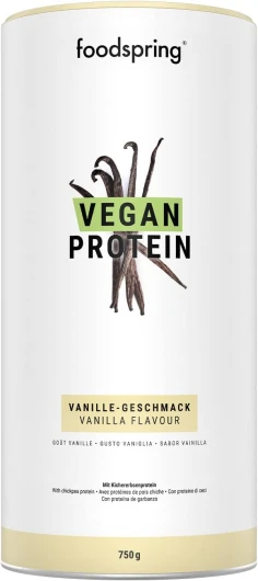 Protéine Végétale Vanille - 21 g de protétine par shake, B12, B6, acide folique, biotine, calcium et zinc, sans soja ni gluten - 750g