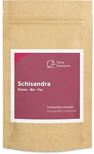 Terra Elements Schisandra bio en poudre 100 g I 100% pure I vegan I qualité crue