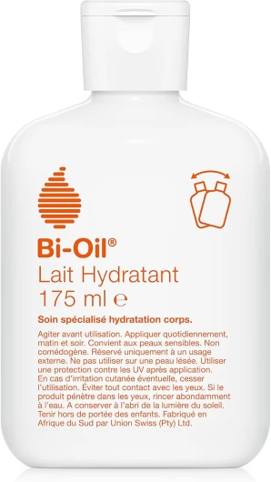 Bi-Oil - Lait Hydratant - Texture fluide et ultra légère - Hydratation quotidienne du corps - Adapté aux peaux sèches - Absorption rapide - 175ml